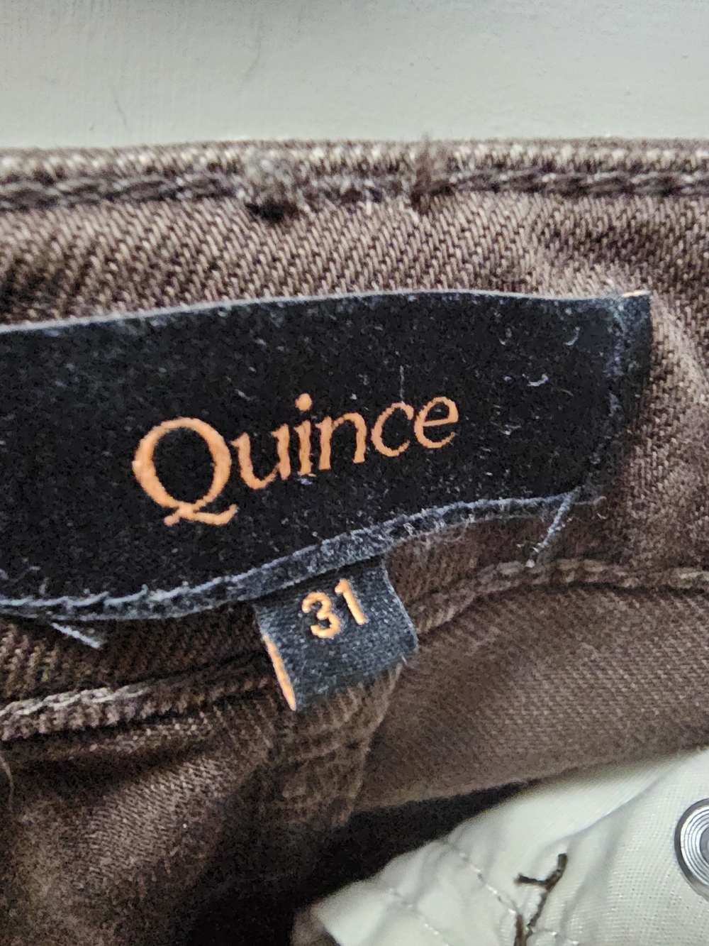 Quince Brown Wide-Leg Stretch Jeans - Picture 2 of 5